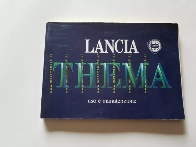 Lancia Thema tutti modelli 1986 manuale uso manutenzione libretto auto originale