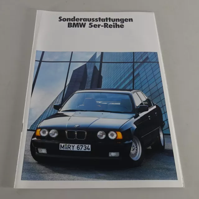 Prospectus / Brochure Equipements Spéciaux BMW E34 Support 02/1989