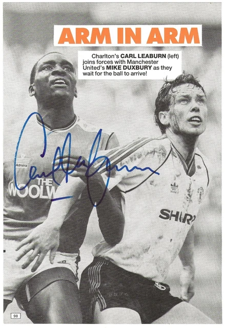Carl Leaburn Charlton Athletic 1987-1998 Ex Wimbledon Original Autograph