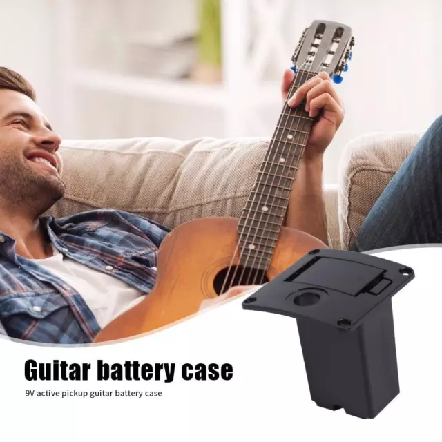 Replacement Battery Holder Case Compartment Active Pickup for Guitar Bass Tackle