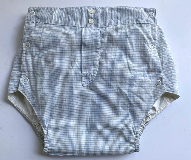 Vintage Plastic Lined 1950’s Snap Diaper Cover