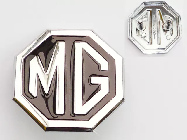MGB Mgbgt & MG Midget Schwarz & Chrom Frontgrill Abzeichen, CHA544, British Made