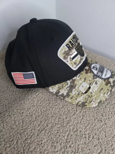NEW LAS VEGAS Raiders New Era Salute to Service Sideline 39THIRTY Hat ...