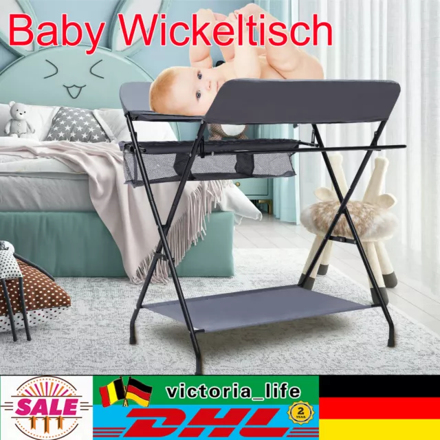 Baby Wickeltisch Wickelkommode Badewanne Klappbar Baby Wickelauflage + Taschen