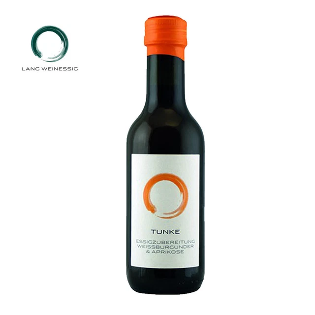 Tunke Borgogna Bianca e albicocche da immergere, aceto di vino lungo