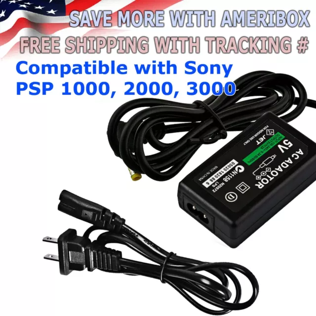 AC Adapter Home Wall Charger Power Supply For Sony PSP 1000 2000 3000 Slim Lite