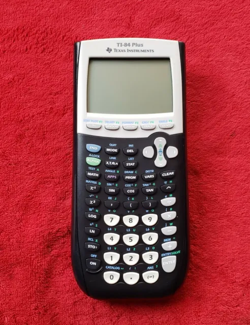 Texas Instruments TI-84 Plus Graphing Calculator - Black - NO CASE! Tested Works