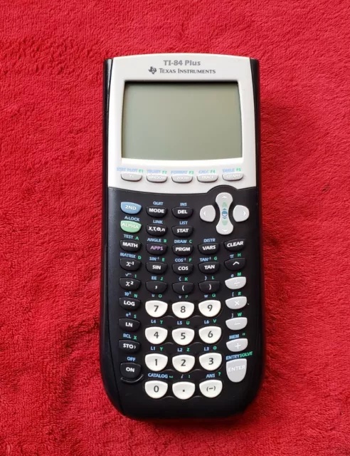 Texas Instruments TI-84 Plus Graphing Calculator - Black - NO CASE! Tested Works