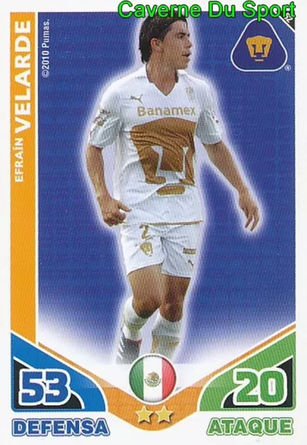 052 Efrain Velarde Pumas Unam Mexico Card Estrellas Mondiales 2010 Topps