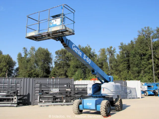 2000 Genie S-60 Telescopic 60' Boom Lift Aerial Manlift Platform