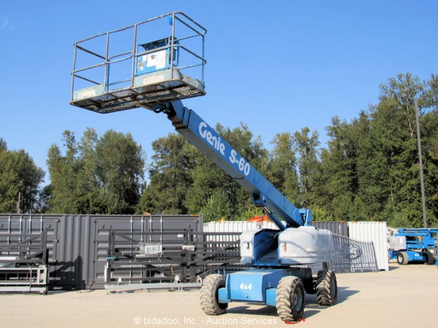 2000 Genie S-60 Telescopic 60' Boom Lift Aerial Manlift Platform