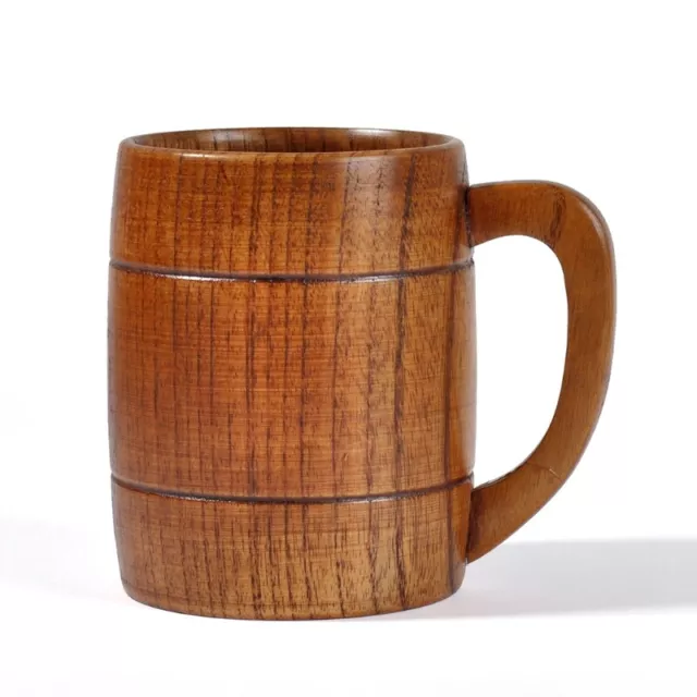 Wood Drinking Mug with Handle Cups Cups for Drinking