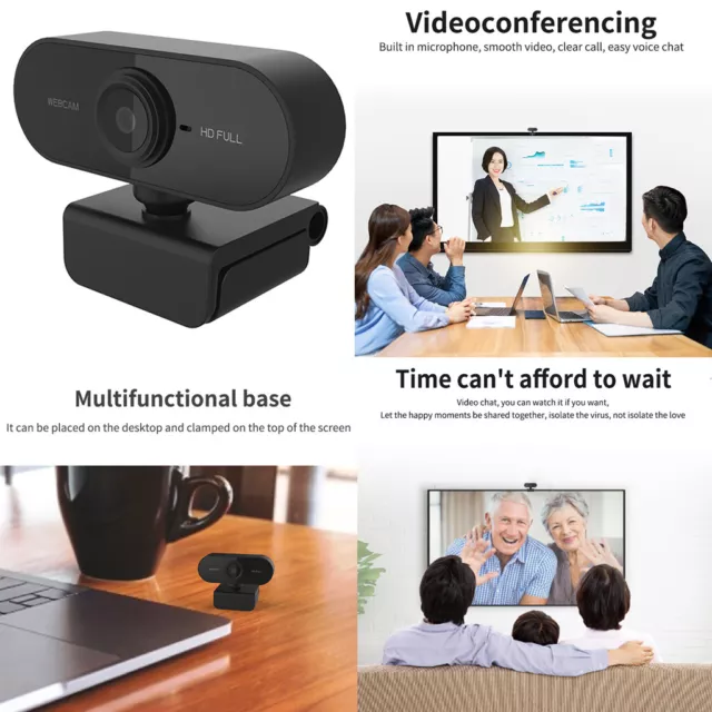Smart 1080P HD Webcam PC Portable USB Web Camera Cam avec microphone NOUVEAU