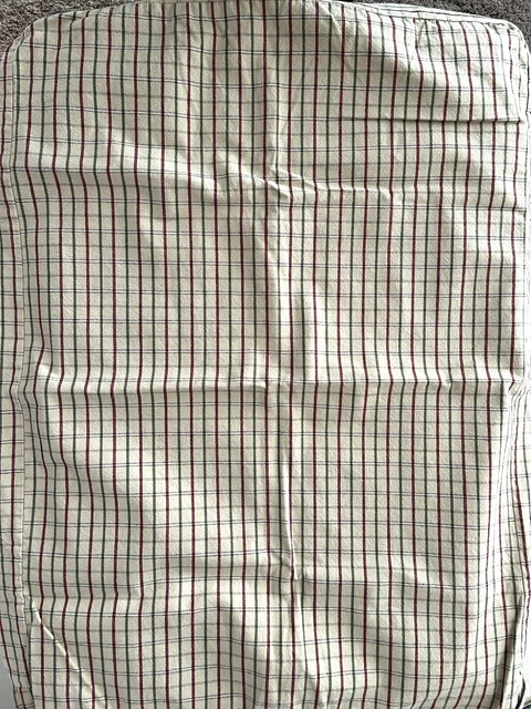 Orvis Medium 24 x 36 Plaid Platform Dog Bed Cover Tan Green Red 2