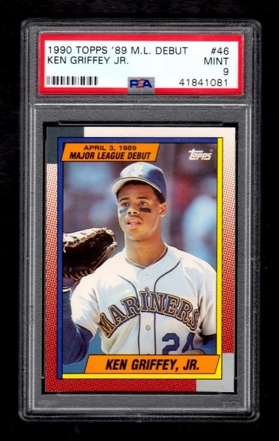 Ken Griffey Jr. 1990 Topps 1989 Debut #46, PSA 9 Mint Ken Griffey Jr. 1990 Topps 1989 Debut #46, PSA 9 Mint