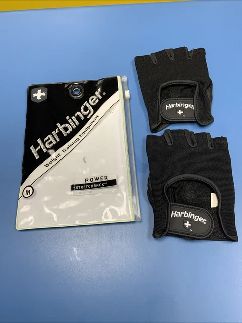 Harbinger Unisex Training Weight Lifting Gloves Size Medium Black New Harbinger Unisex Training Weight Lifting Gloves Size Medium Black New