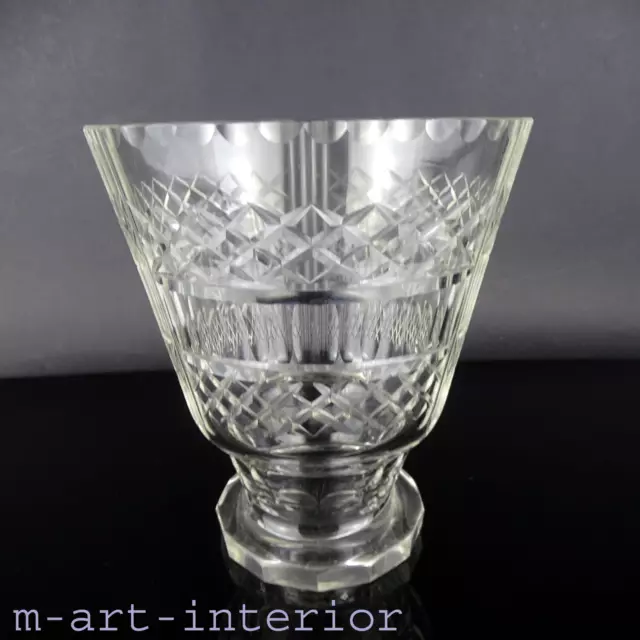 Antike Vase Kristallglas Glas Vase, 19th Anglo-Irish Cut Crystal 1800-1820 🌸