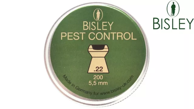 Bisley Pest Control - Airgun Pellets - Options (.177 cal / .22 cal) - Tin of