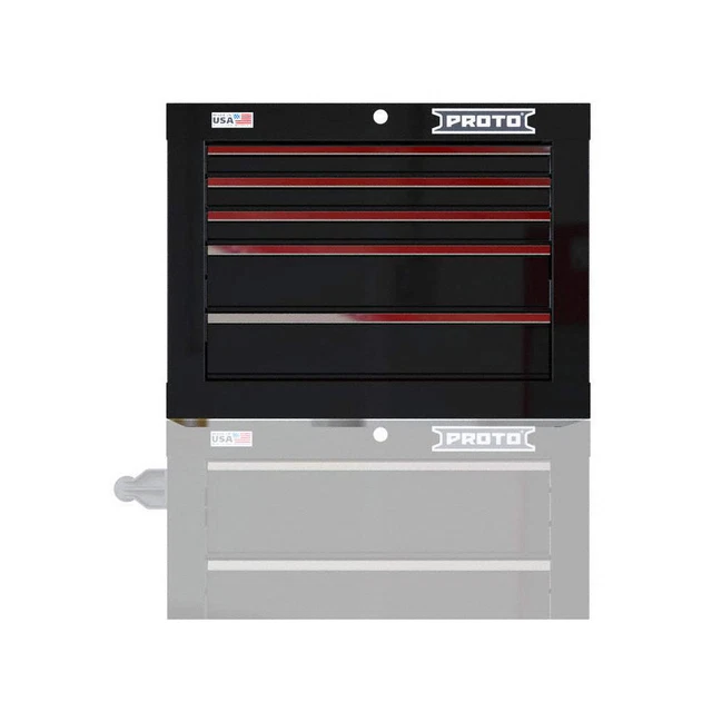 PROTO JSTV2720CS05BK Gloss Black,Heavy Duty,Top Chest