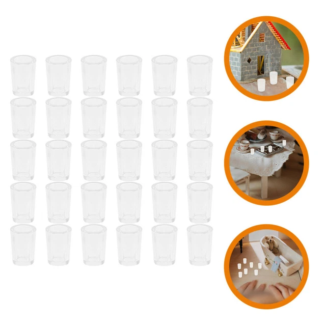 30 Pcs Abs Baby Role Pretend Playset Toy Dollhouse Miniatures Bottles