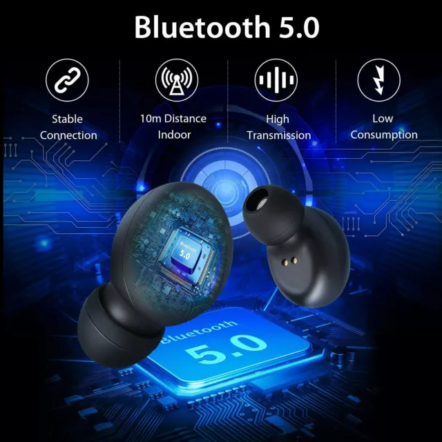 TWS 3D casque Bluetooth 5.0 contrôle tactile dans l'oreille écouteurs casque 2