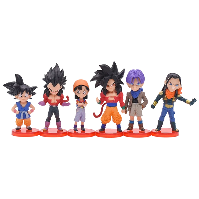 6pcs/Set Dragon Ball Z PVC Action Figure Doll Toys Collection Model Kids Gifts