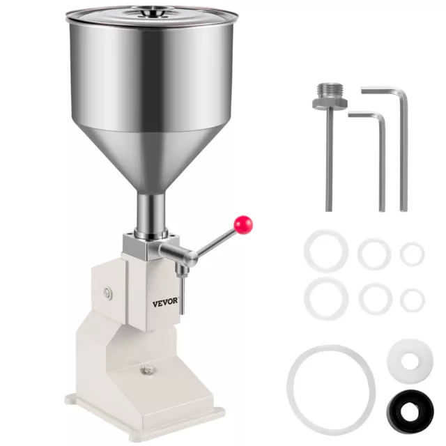A03 Liquid Filling Machine 5-50ml Manual Cream Paste Water Filler 304 Stainless