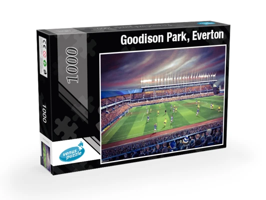 3D Puzzle Del Goodison Park Dell'Everton 320 Mm X 370 Mm X 90 Mm