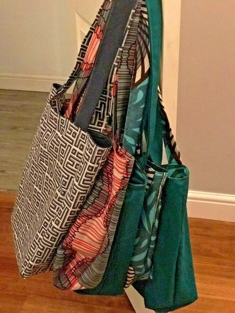 Sacs fourre-tout réversibles en toile coton - imprimé cire africaine Ankara