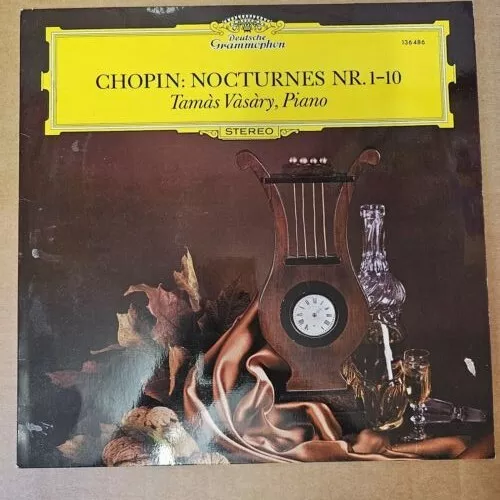 Tamas Vasary, PIANO LP CHOPIN: NOCTURNES NR.1-10 1982 Preowned Vinyl GC/VGC