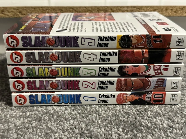 slam dunk manga volumes 1-5 english