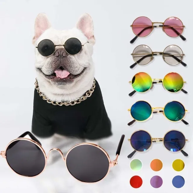 Occhiali da sole cane/gatto per animali domestici piccoli cani occhiali da sole cucciolo foto oggetti di scena GB