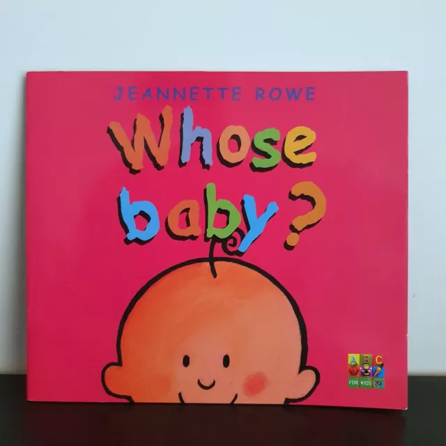 EUC Jeannette Rowe Whose Baby Lift the flap picture paperback book 2000