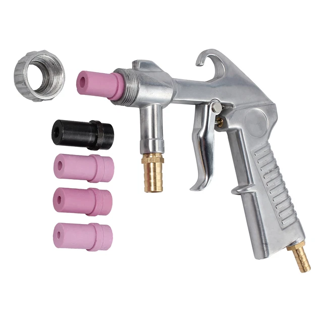 Pistolet de sablage pistolet à air comprimé à siphon avec 4 buses sablage