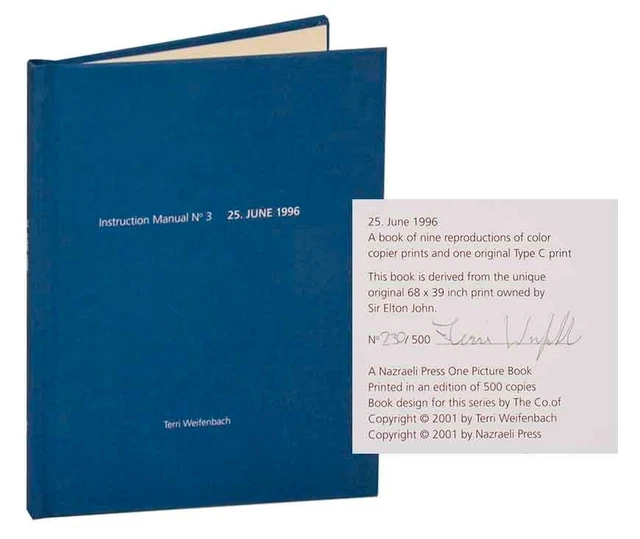 TERRI WEIFENBACH / INSTRUCTION MANUAL NO 3 25 JUNE 1996