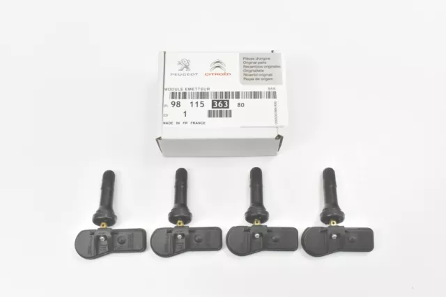 4X Capteur de pression des pneus RDKS RDCi TPMS 9811536380 PEUGEOT CITROEN