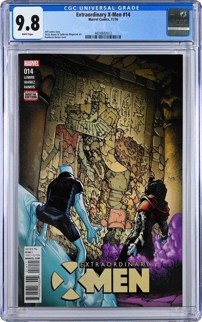 Extraordinary X-Men #14 CGC 9.8 (Nov 2016, Marvel) Jeff Lemire, Humberto Ramos