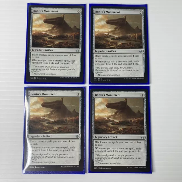 4x Bontu’s Monument - Amonkhet (U) 2017 NM Near Mint 225/269 AKH MTG Card