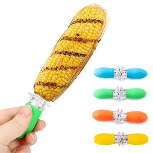 Gadget da cucina casalinga the Cob forchette per frutta set poli barbecue supporto mais spiedino per mais