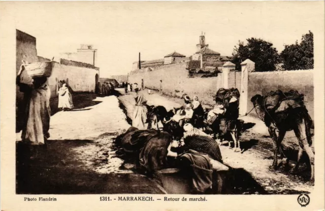 CPA AK Marrakech - Retour de Marche MAROC (963638)