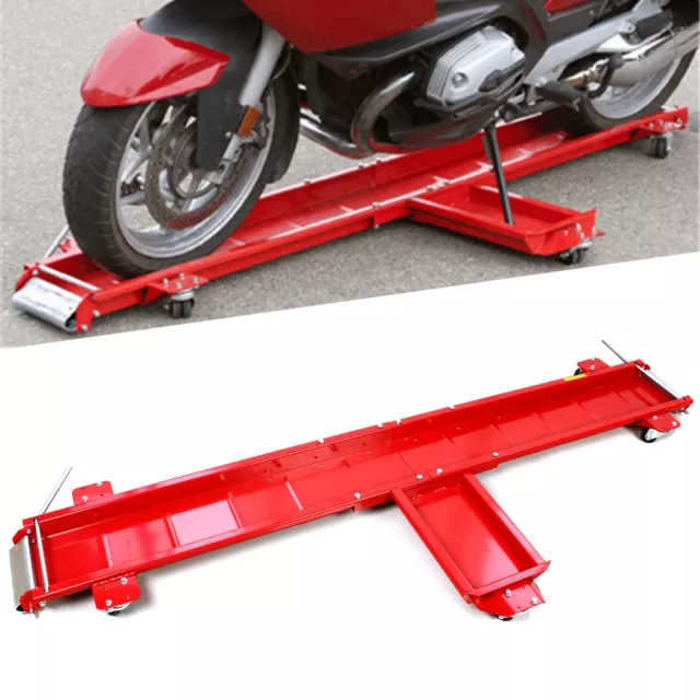 Motorcycle Dolly Centre Stand Motorbike Garage Mover Parking Trolley Load.567kg!