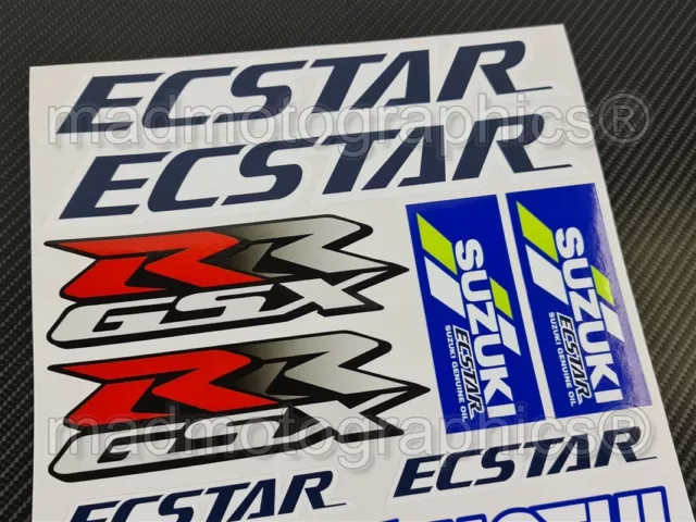 GSX-RR MotoGP Ecstar Aufkleber sticker gsx-r 600 1000 stickers für Suzuki GSXR 3