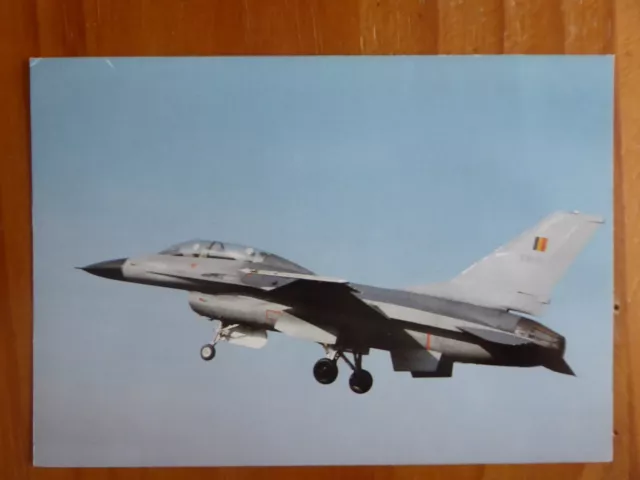 Carte Postale Post Card Aviation General Dynamics F-16 Force Aerienne Belge