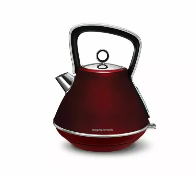 Morphy Richards Evoke Red Special Edition Pyramid Kettle Kitchen Appliance Home