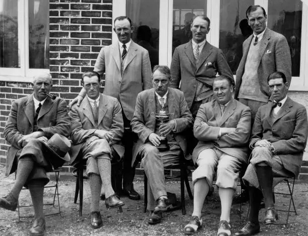 Golf Pic 1927 Ryder Cup The Great Britain And Ireland Team Old Photo