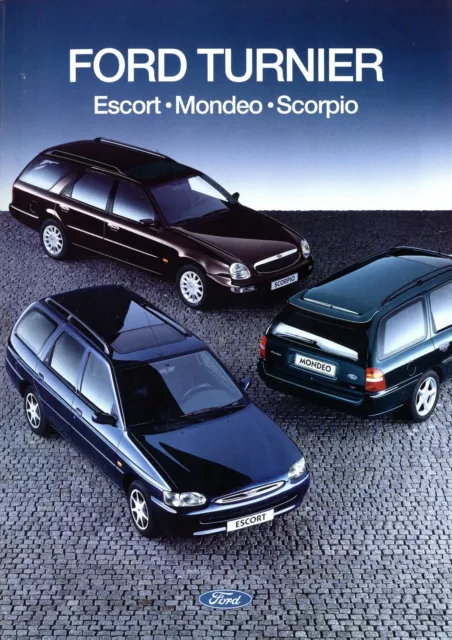 Ford Turnier Escort Mondeo Scorpio Prospekt 1995 4/95 D brochure catalogus