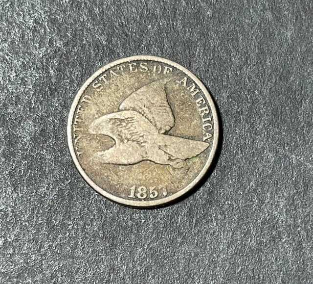 1857 US Flying Eagle Cent