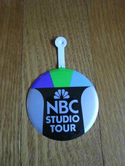Tour Butto VINTAGE NBC STUDIO Tour Button Collectible TV Souvenir Pin Pinback FREE ...