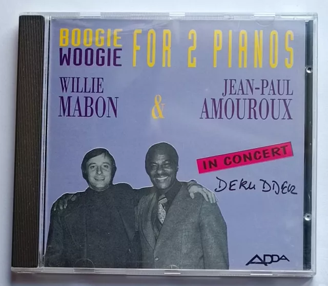 WILLIE MABON & JeanPaul Amouroux In Concert Oop Cd Boogie Woogie For 2