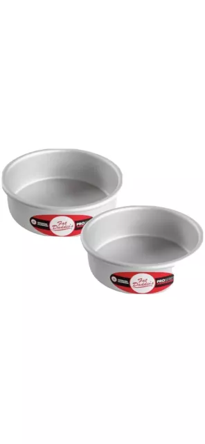 Fat Daddio's Anodized Aluminum Round Cake Pan 6"x2"          4 Pans Included